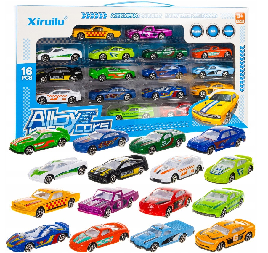 Машинки різнобарвні 16 шт. Kruzzel 20352, фото 1