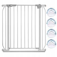 Захисний бар'єр ворота для безпеки дитини Lionelo Truus SLIM GREY, Огородження бар'єр для сходів