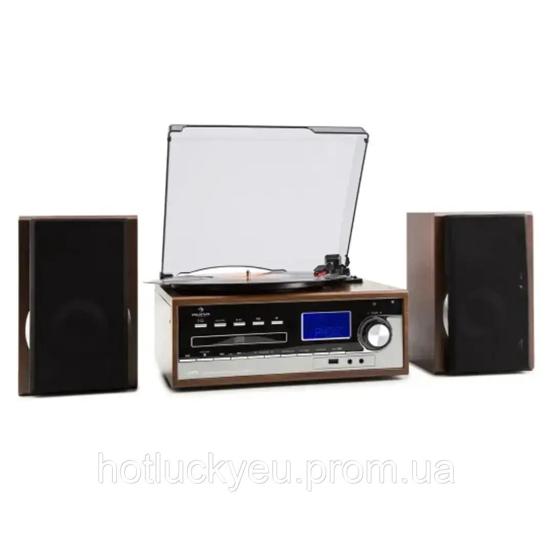 Музичний центр, Стереосистема Auna Deerwood USB/MP3/CD/Tape/FM/AUX, касетний програвач