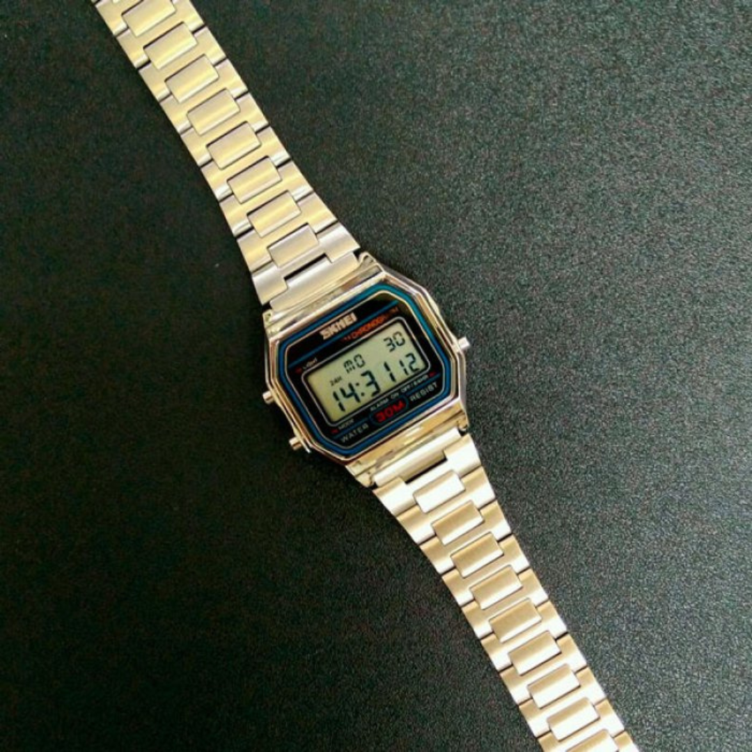 Сріблястий дитячий годинник Кварцовий годинник Skmei Popular Silver 1123S Годинник унісекс для хлопчика та дівчинки