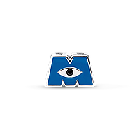 Серебряный шарм "Логотип M"