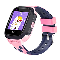 Детские наручные умные часы Smart Baby Watch Y95H 4G с GPS (Розовый)