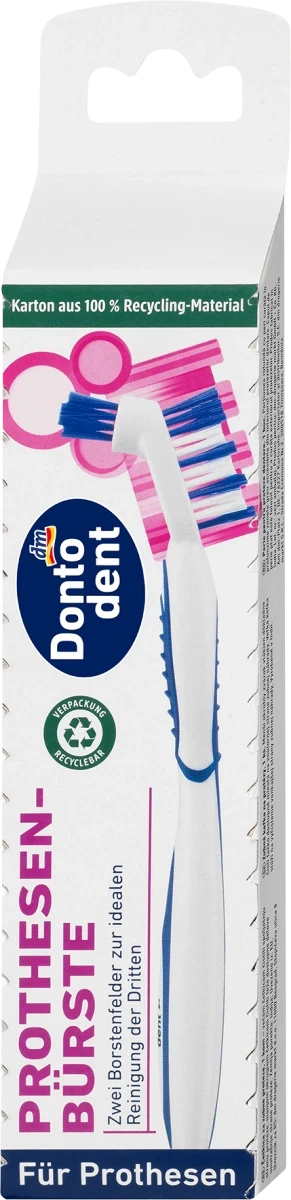 Щітка для чищення зубних протезів Dontodent, 1 шт