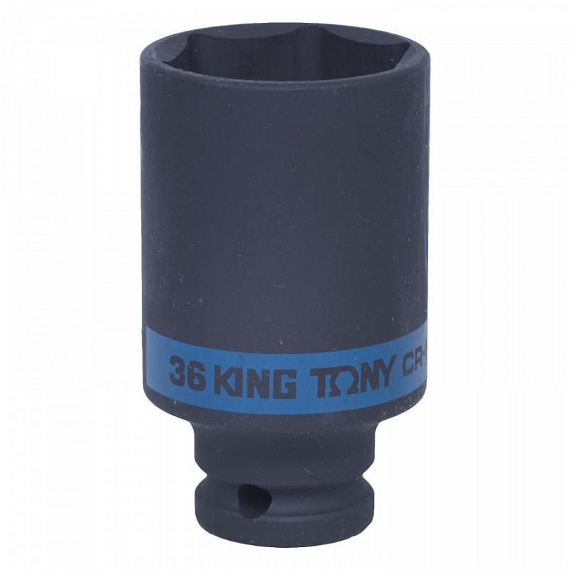 Головка ударна 1/2" 36 мм довга 6-гранна King Tony 443536M