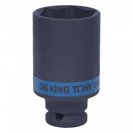 Головка ударна довга 1/2" 36 mm 6PT BLACK, фото 1