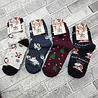Шкарпетки жіночі середні зимові з махрою р.23-25 новорічне асорті КВМ ЖИТОМИР 30038487, фото 3