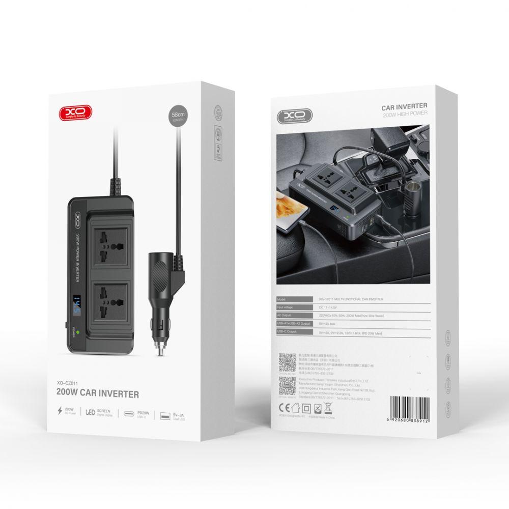 Автомобільний інвертор XO CZ011 200W