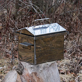 Коптильня Мала з неіржавкої сталі 255х350х270 1.5 мм