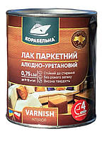 Лак паркетний алкідно-уретановий Корабельна безбарвний 0,75 л