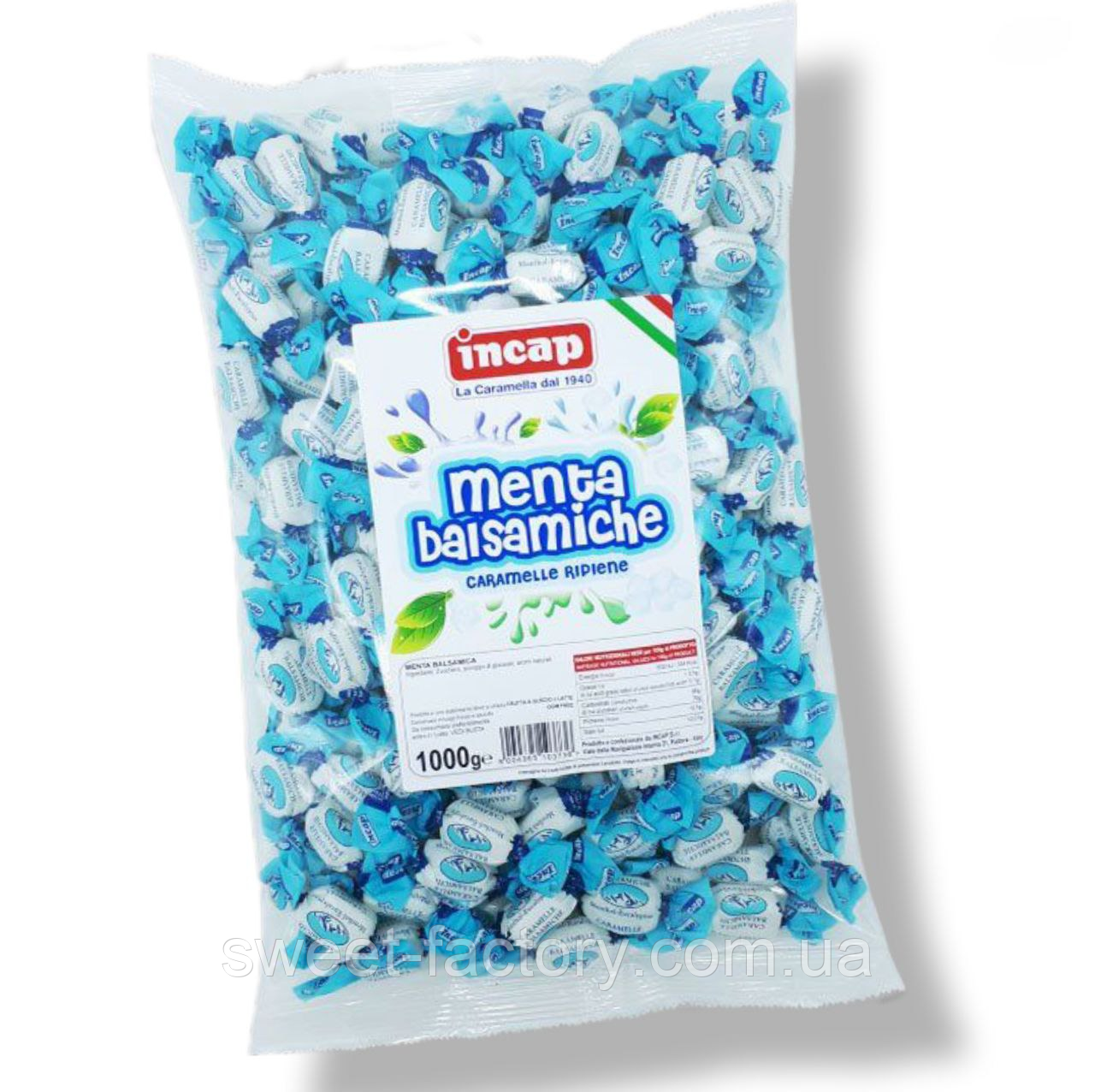 Карамель Incap Caramelle Balsamiche Ментол Евкаліпт 1000g