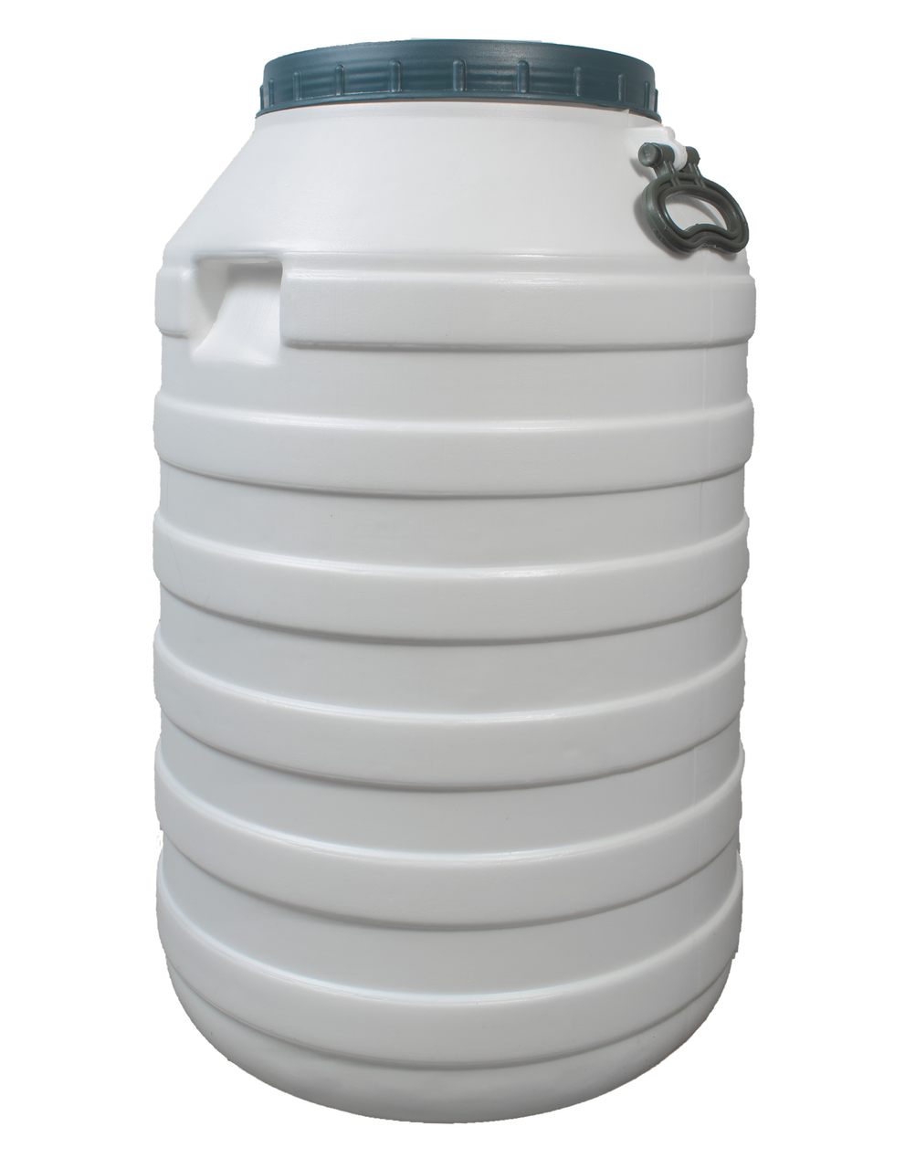 Висока бочка 80 л пластикова біла широка горловина для молока та води, фото 1