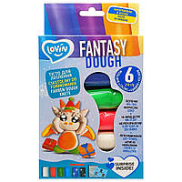 Набор для лепки из теста "Fantasy Dough" Lovin 41241, 6 цветов, World-of-Toys