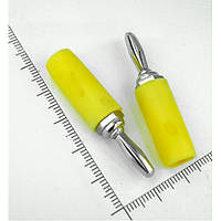 Штекер банан VK10520, жовтий, 1уп — 10 шт.