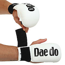 Накладки рукавички карате KM600 DAEDO PU білий