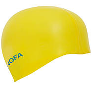 Шапочка для плавання дитяча YINGFA K0061 Жовта, фото 2