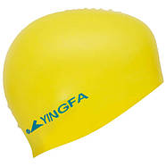 Шапочка для плавання дитяча YINGFA K0061 Жовта, фото 3