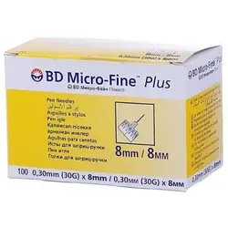 Голка Для Шприц-Ручок BD Micro-Fine Plus 8 х 0,3 мм 1 шт