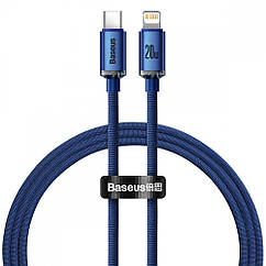 Кабель Baseus Crystal Shine Series Fast Charging Type-C to Lightning 20W (1.2m) blue