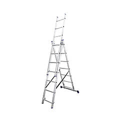 Драбина універсальна Triomax VLT037 розкладна 3 секції 3*7 сходинки 5,1/2,95