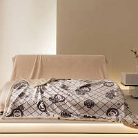 Плед двухсторонний египетский велюр ТМ Home Textile (200x230)