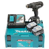 Акумуляторна ударна дриль Makita DHP482F3JB (3 батареї)