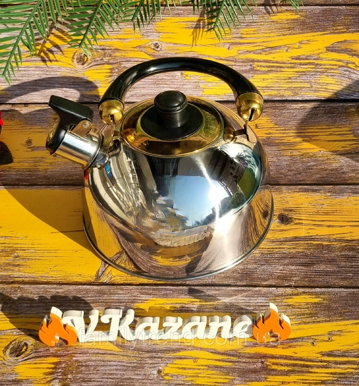 Чайник зі свистком 2.5 л із неіржавкої сталі Maestro MR-1300 Чайник для індукційної плити Чайник газовий