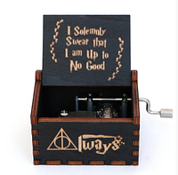 Шкатулка музыкальная деревянная игрушка Гарри Поттер, Подарочная музыкальная шкатулка сувенир