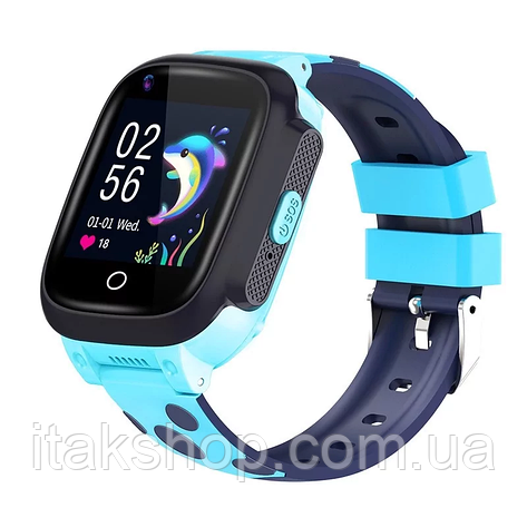 Дитячий наручний розумний годинник Smart Baby Watch Y95H 4G з GPS (Синій), фото 2