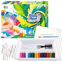 Гр Ебру арт 87752 "4FUN Game Club", 12 пігментів, порошок каррагінану, 10 аркушів акварельног