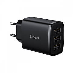 ЗЗП Baseus Compact 17 W (3 USB) black