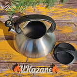 Чайник зі свистком 3 л із неіржавкої сталі Maestro MR-1306 Чайник для індукційної плити Чайник, фото 2