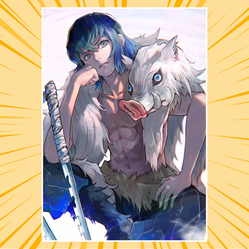 Плакат А4 Аніме Kimetsu no Yaiba 001