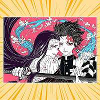 Плакат А4 Аніме Kimetsu no Yaiba 002