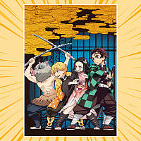 Плакат А4 Аніме Kimetsu no Yaiba 005