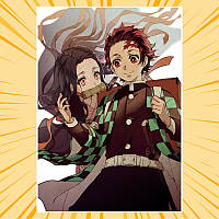 Плакат А4 Аніме Kimetsu no Yaiba 006
