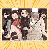 Плакат А4 Аніме Kimetsu no Yaiba 009