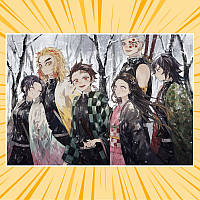Плакат А3 Аніме Kimetsu no Yaiba 010