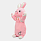 М'яка іграшка-подушка 3в1, Кролик з Пледом, 60см, Рожевий / Плюшева іграшка-плед / Плед-подушка, фото 4