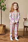 Яскрава весняна трикотажна піжама для дівчаток, Кітті 98,104,110,116,122 98, фото 9