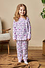 Яскрава весняна трикотажна піжама для дівчаток, Кітті 98,104,110,116,122 98, фото 4