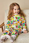 Яскрава весняна трикотажна піжама для дівчаток, Кітті 98,104,110,116,122 98, фото 5