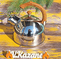 Чайник зі свистком 3.5 л з неіржавкої сталі Maestro MR-1308 Чайник для індукційної плити Чайник газовий