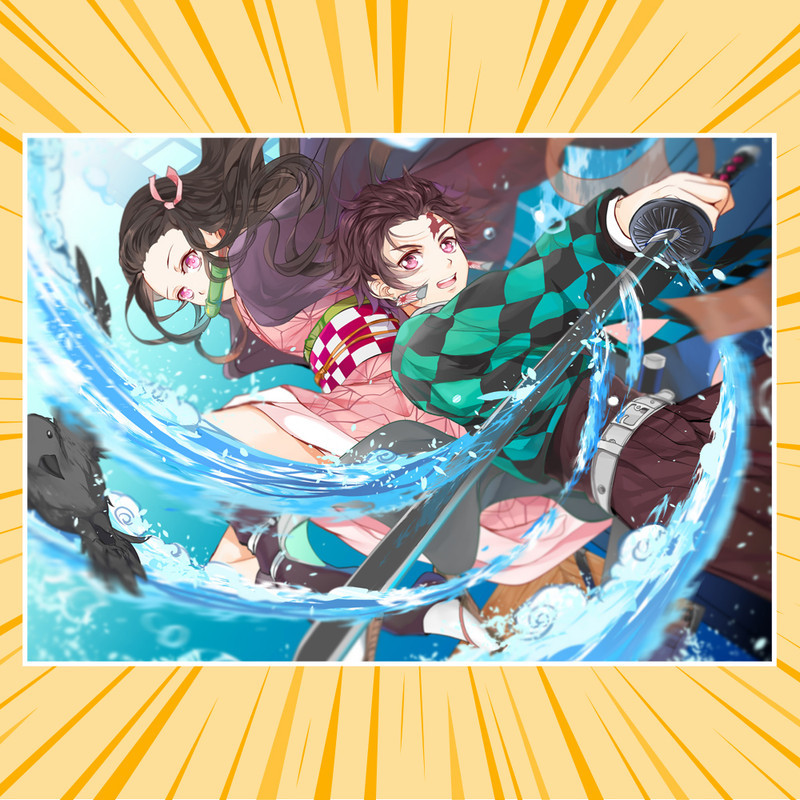 Плакат А4 Аніме Kimetsu no Yaiba 011