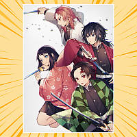Плакат А4 Аніме Kimetsu no Yaiba 013