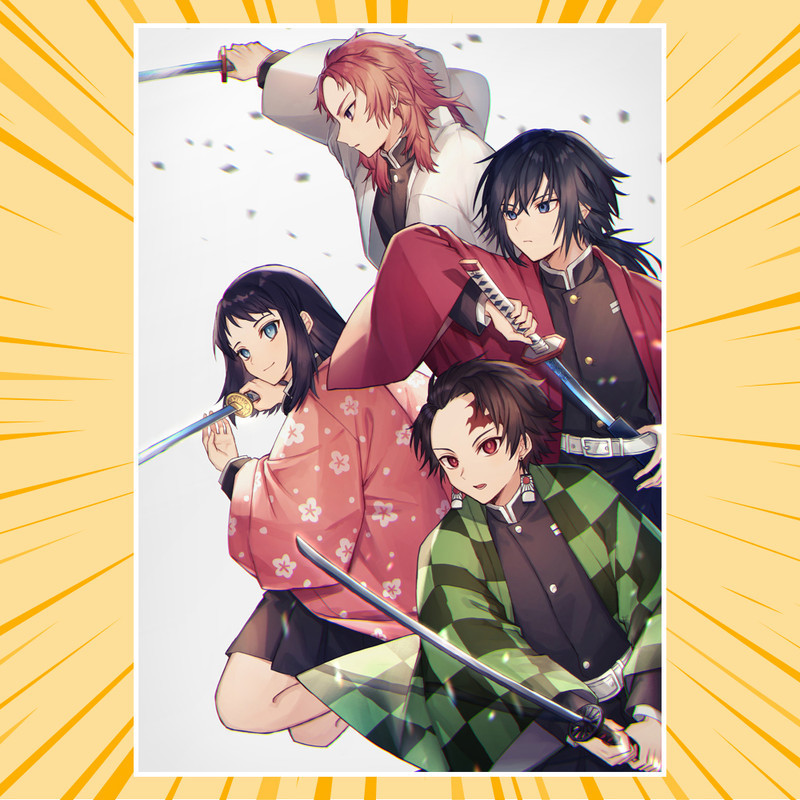 Плакат А4 Аніме Kimetsu no Yaiba 013