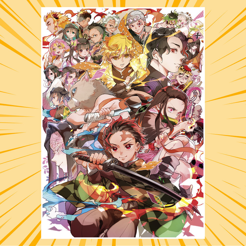 Плакат А4 Аніме Kimetsu no Yaiba 017