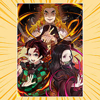 Плакат А4 Аніме Kimetsu no Yaiba 021