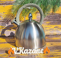 Чайник зі свистком 2.5 л із неіржавкої сталі Maestro MR-1312 Чайник для індукційної плити Чайник газовий