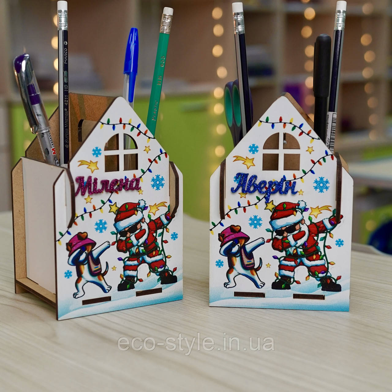 Стакан для ручок. Подарунок до школи. Органайзер для школяра. Подарунок першокласнику. Подарунок школяру на Новий рік, фото 1