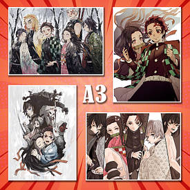 Плакати А3 Demon Slayer